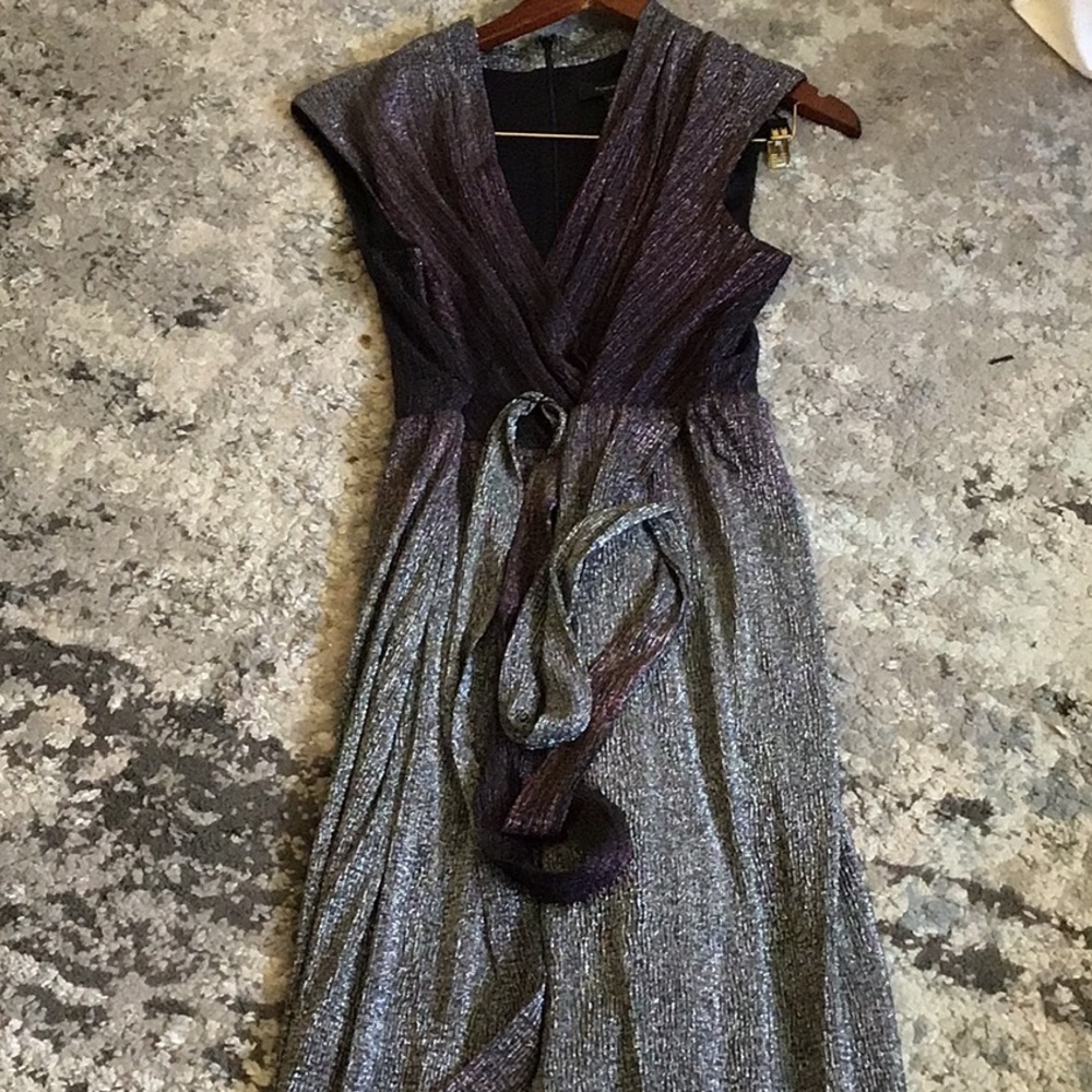 Glitter silver and burgundy jumpsuit